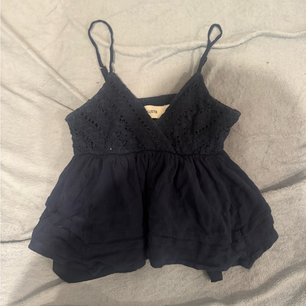 Hollister Black Lace Camisole Top